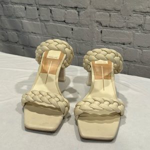 Dolce Vita Paily Braided Double Strap High Heel Sandals 7